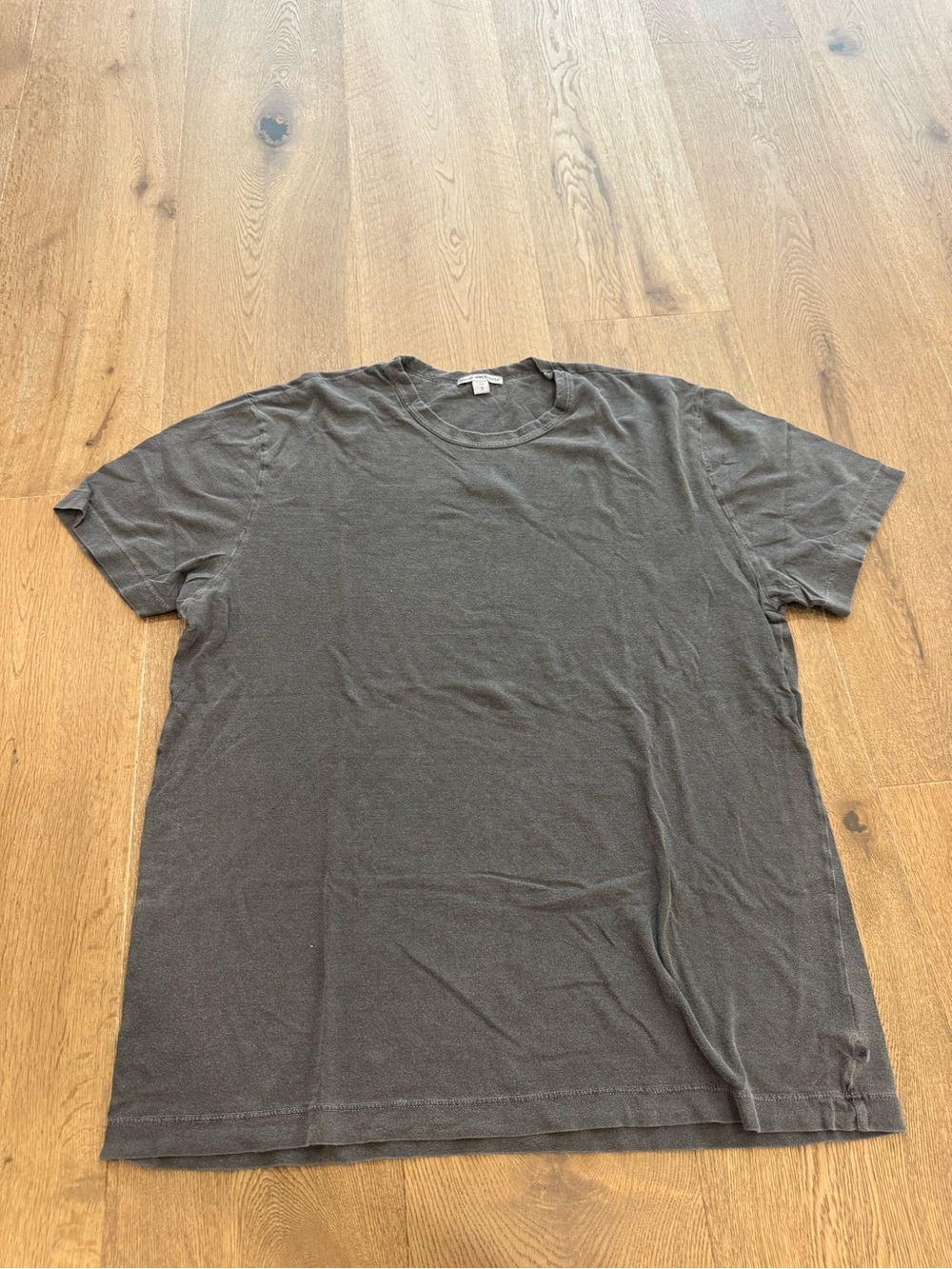 James Perse Men's Crewneck T-Shirt in Charcoal